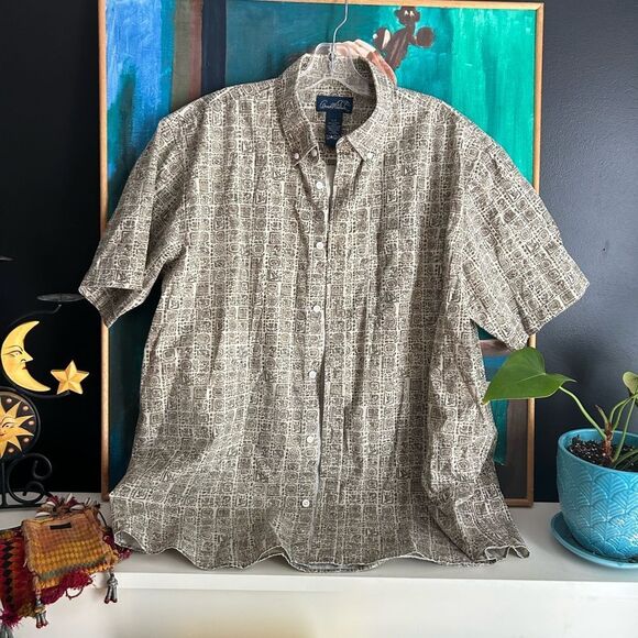 Arnold Palmer Casual Button-Down Shirt in Earthy Tones L - Picture 6 of 16